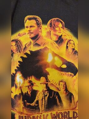Yellow-Orange Jurassic World Dominon Graphic